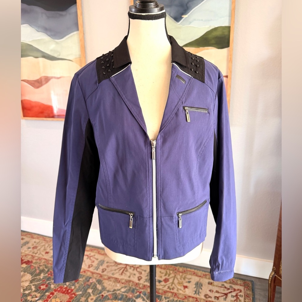 Jamie Sadock Purple Lux Jacket with Black Details